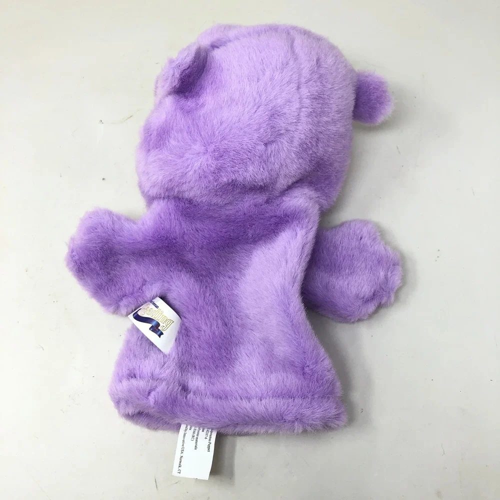 Scott Foresman Alphapotamus Puppet Purple Plush Reading VTG Educational Toy